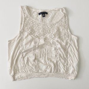 AMERICAN EAGLE Cropped Lace Tank, XS